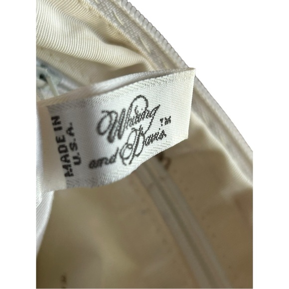 Whiting & Davis white vintage metal bead bag - Picture 8 of 8